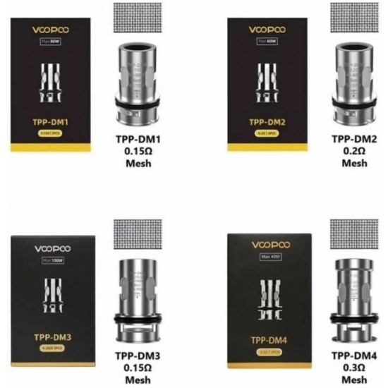 Voopoo TPP DM Coil Çeşitleri - 3 'lü Paket