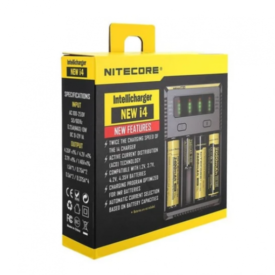 Nitecore New i4 İntellicharger Li-ion - 4 'lü Şarj Aleti