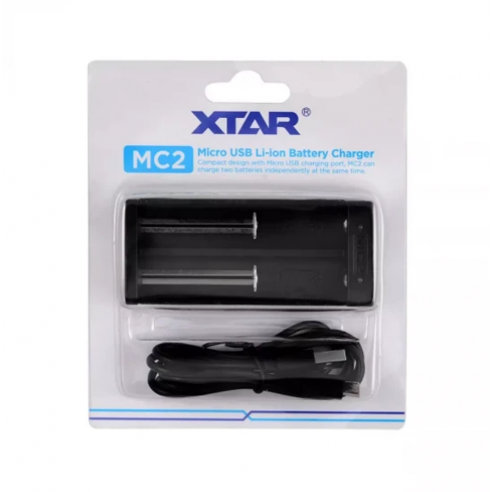 Xtar MC2 - Taşınabilir Li-ion Pil Şarj Cihazı - 2li Şarj Aleti