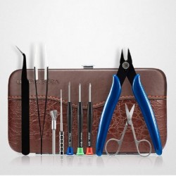 Tel Pamuk Sarım Kiti - 9 Parça Deri Çanta